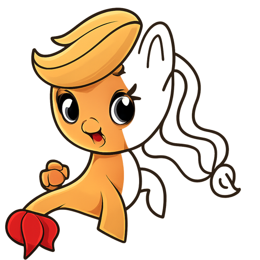 美少女小马（My Little Pony）可爱小马涂色页