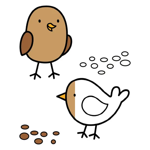 Bird Coloring Pages for Toddlers