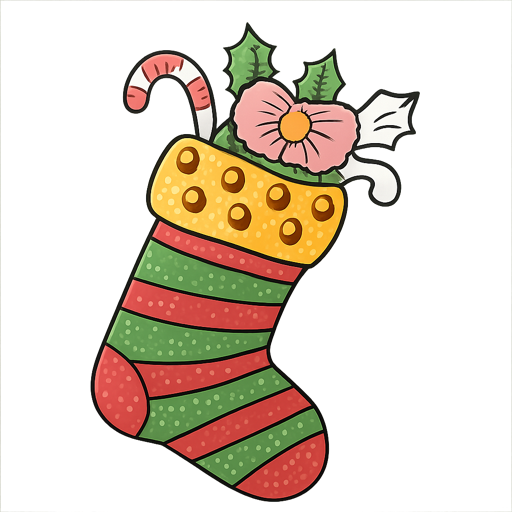Christmas Stocking Coloring Page
