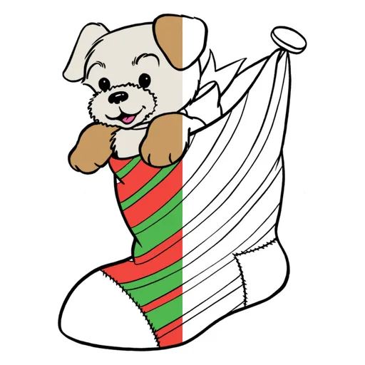 Christmas Stocking Coloring Page