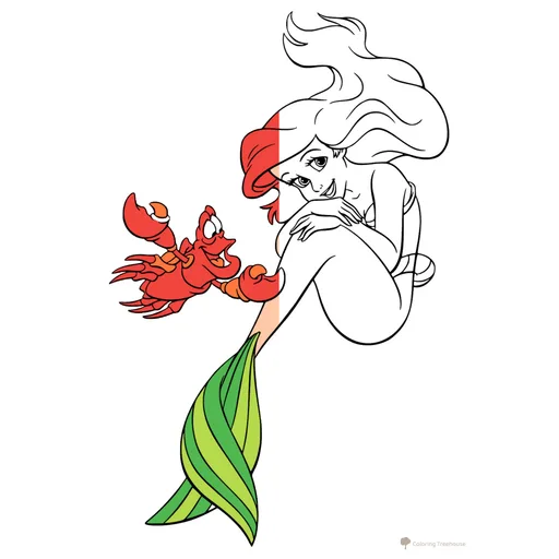 Ariel the Little Mermaid Coloring Pages