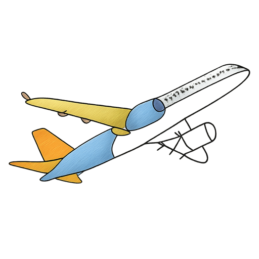 Páginas para colorear: aviones