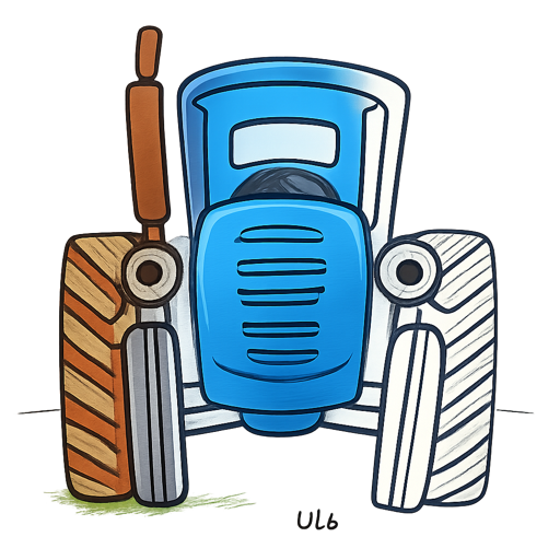 Páginas para colorear de Tractor Azul