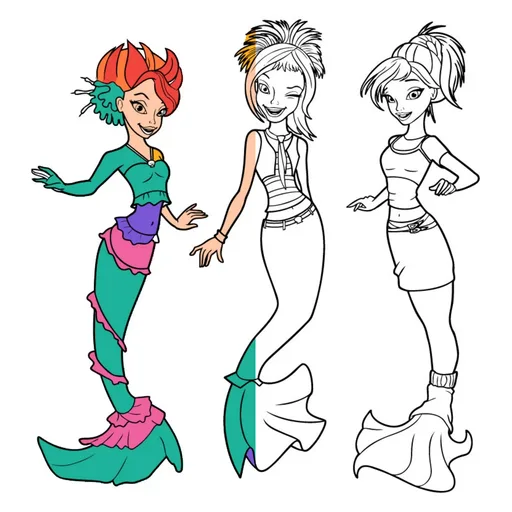 Barbie Mermaid Coloring Pages