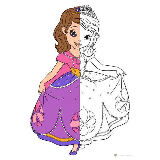 Princess Sofia Coloring Pages