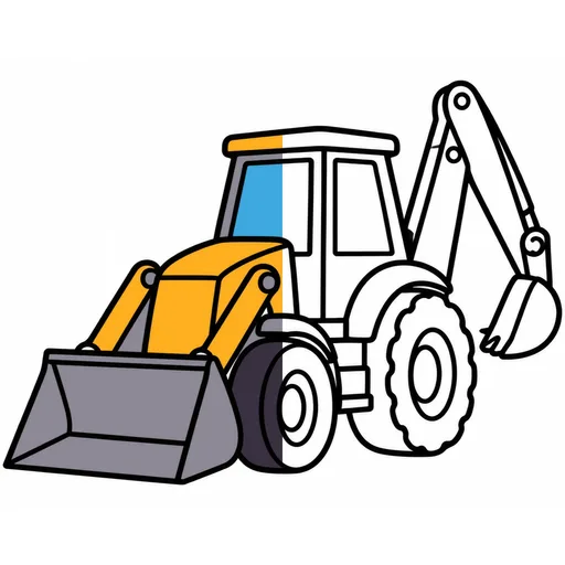 Construction Vehicle Coloring Pages