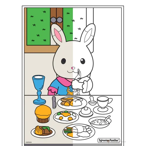 Sylvanian Families Coloring Pages
