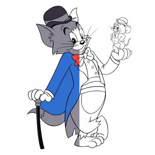 Tom and Jerry Coloring Pages