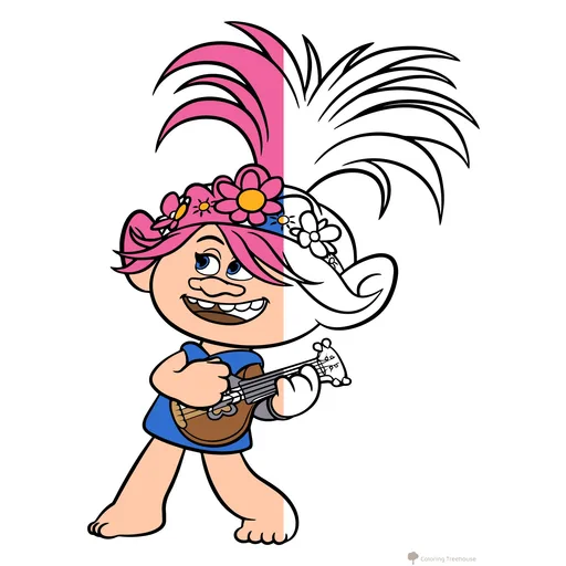 Trolls and Trolls World Tour Coloring Pages