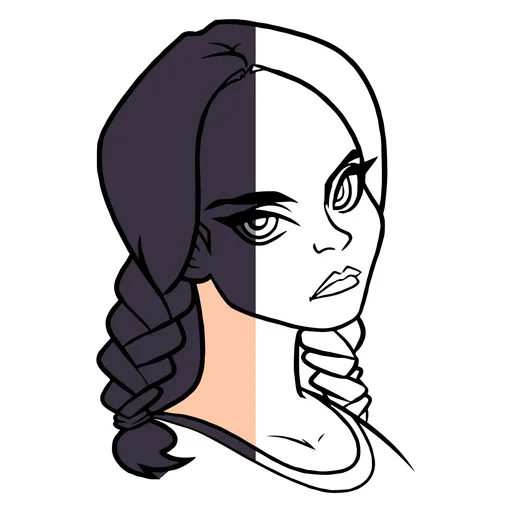 Wednesday Coloring Pages from the Series