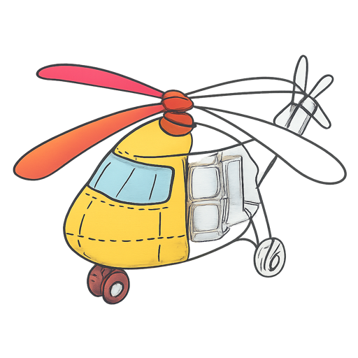 Helicopter Coloring Pages