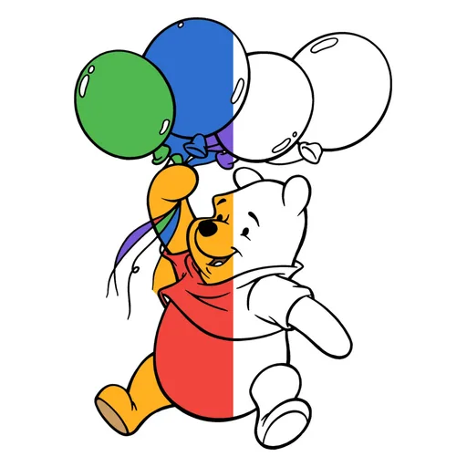 Winnie the Pooh and Friends Coloring Pages