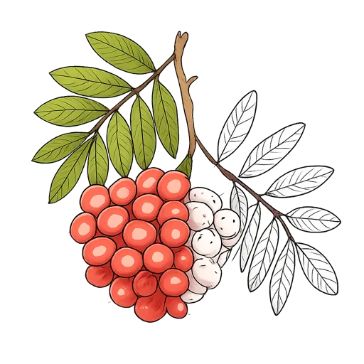 Berry and Fruit Coloring Pages