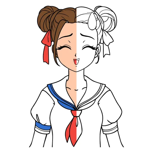 Anime Girl Coloring Pages