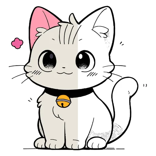 Anime Cat Coloring Pages