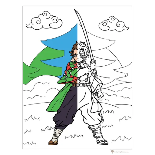 Demon Slayer Coloring Pages