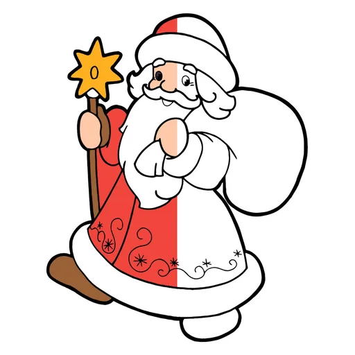 Ded Moroz Coloring Pages