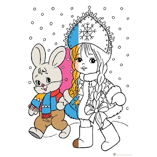 Snow Maiden Coloring Pages