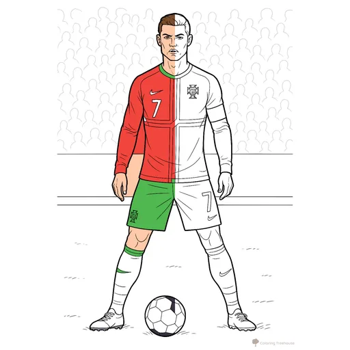 Cristiano Ronaldo Coloring Pages