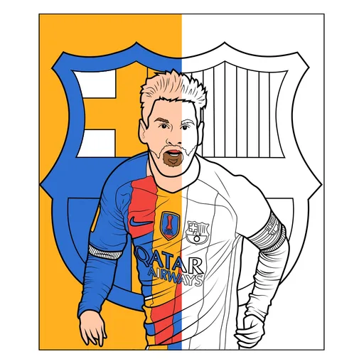 Lionel Messi Coloring Pages