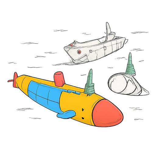Páginas para colorear de submarinos