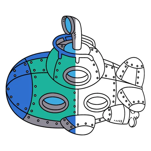 Submarine Coloring Pages