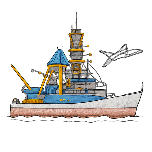 Warship Coloring Pages