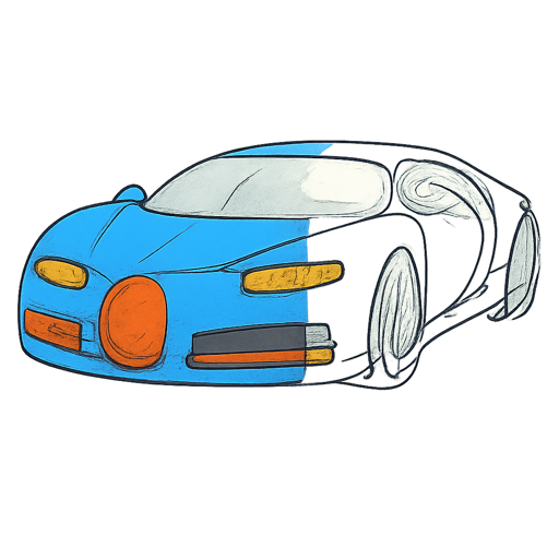 Bugatti Car Coloring Pages