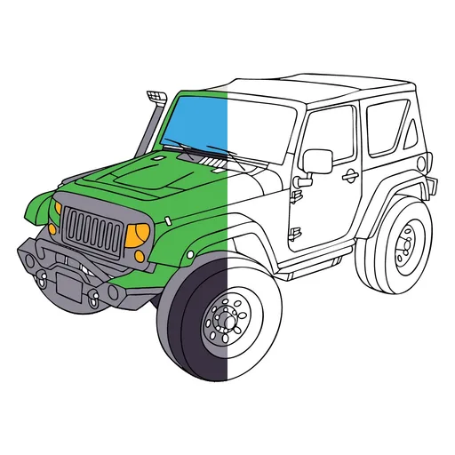 Jeep Coloring Pages