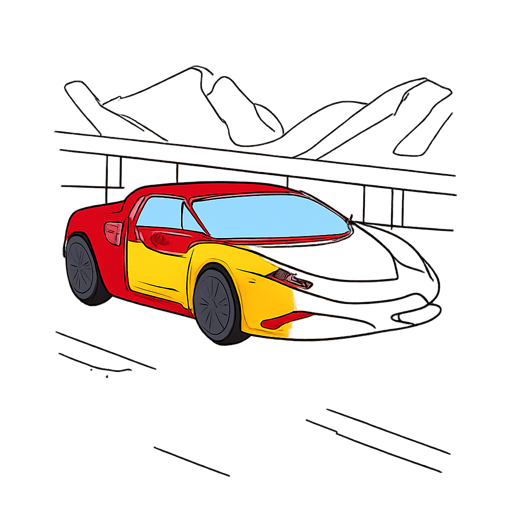 Ferrari Car Coloring Pages