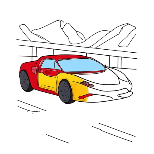 Ferrari Car Coloring Pages
