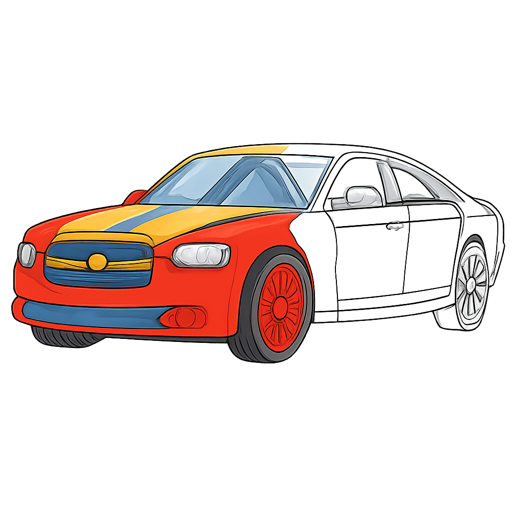 Race Car and Sports Car Coloring Pages