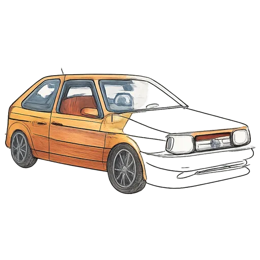 Lada (Zhiguli) Car Coloring Pages