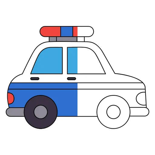 Police Car Coloring Pages