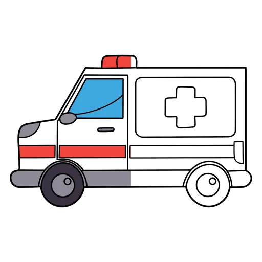 Ambulance Coloring Pages