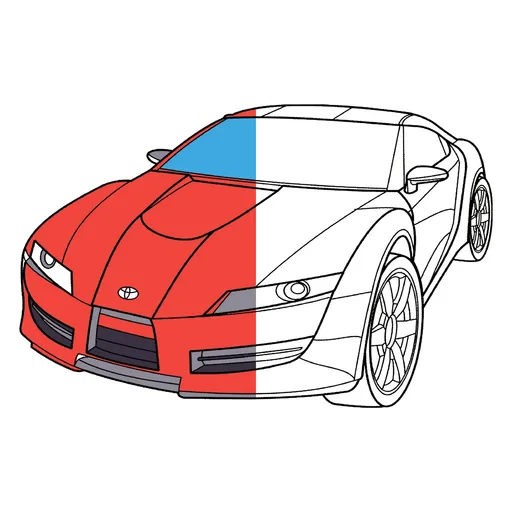 Toyota Car Coloring Pages