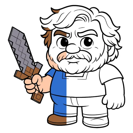 Minecraft Movie Coloring Pages