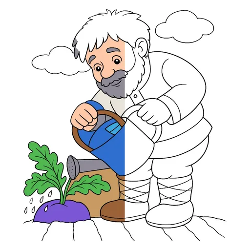 The Turnip Coloring Pages