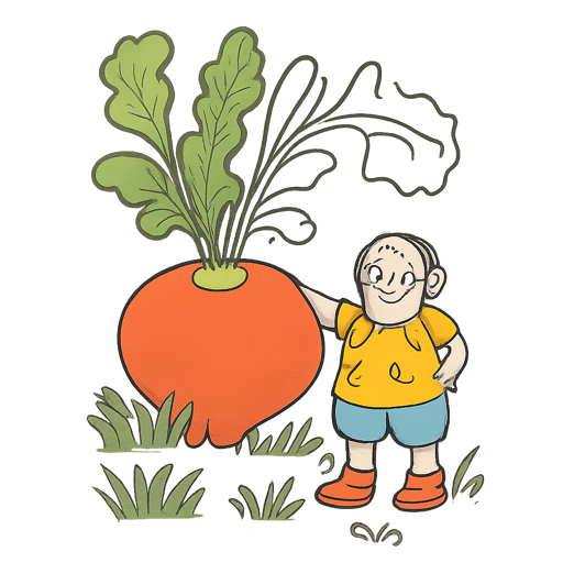 Páginas para colorear del cuento «El nabo»