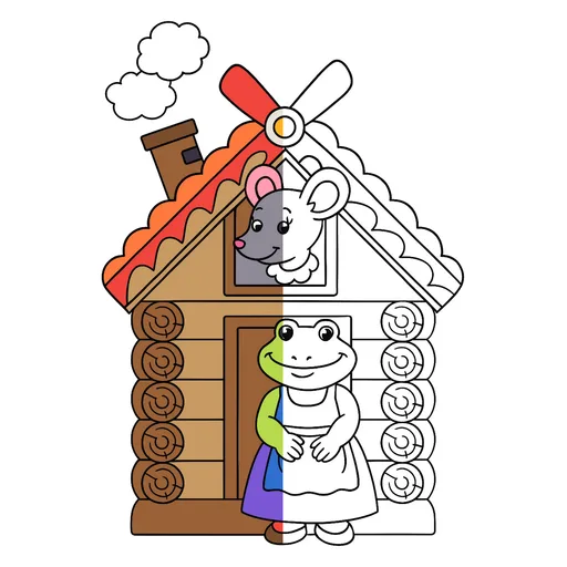 Teremok Coloring Pages