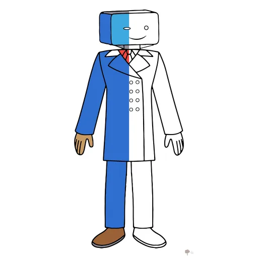 TV Man Coloring Pages from Skibidi Toilet