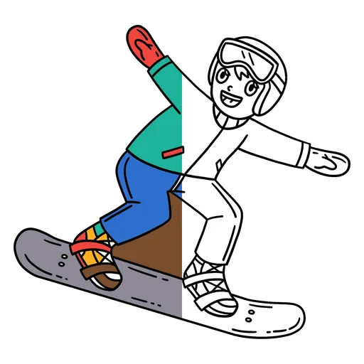 Winter Sports Coloring Pages