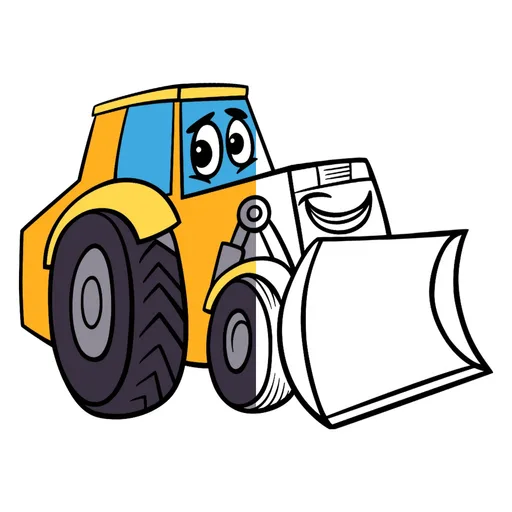 Bulldozer Coloring Pages