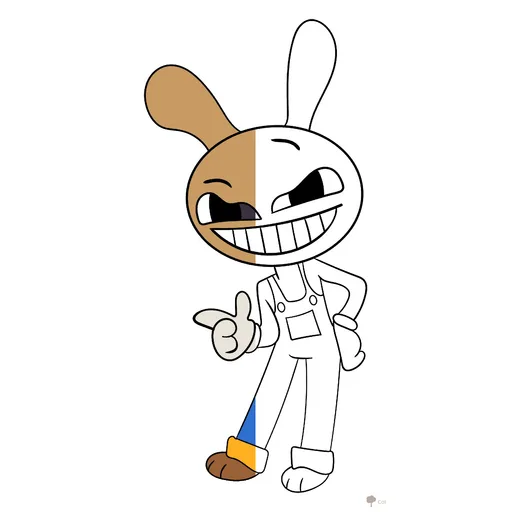 Jax Coloring Pages from The Amazing Digital Circus