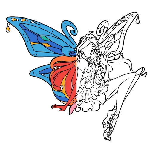 Bloom Winx Coloring Pages