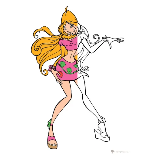 Flora Winx Coloring Pages