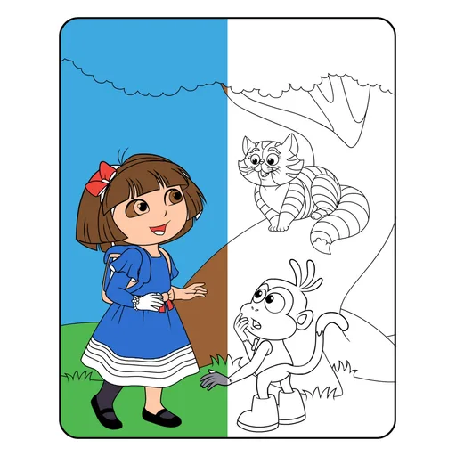 Dora the Explorer Coloring Pages