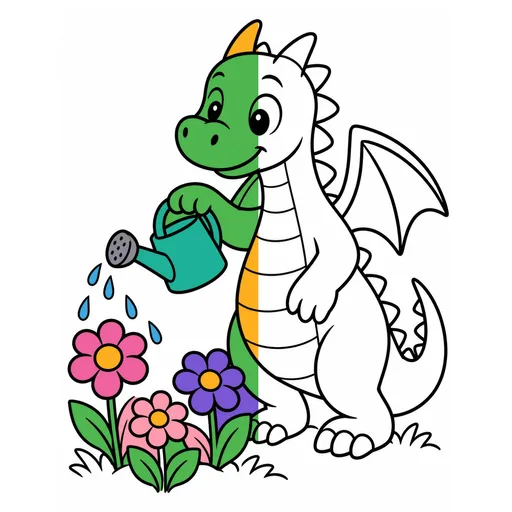 Dragon Coloring Pages for Kids - Fun Fantasy Dragons