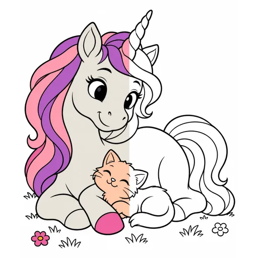 Unicorn Coloring Pages