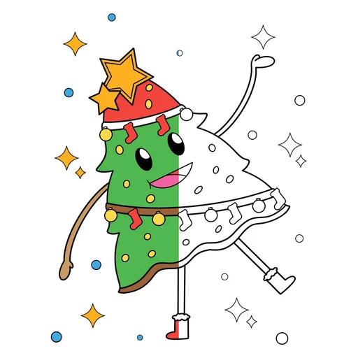 Christmas Tree Coloring Pages